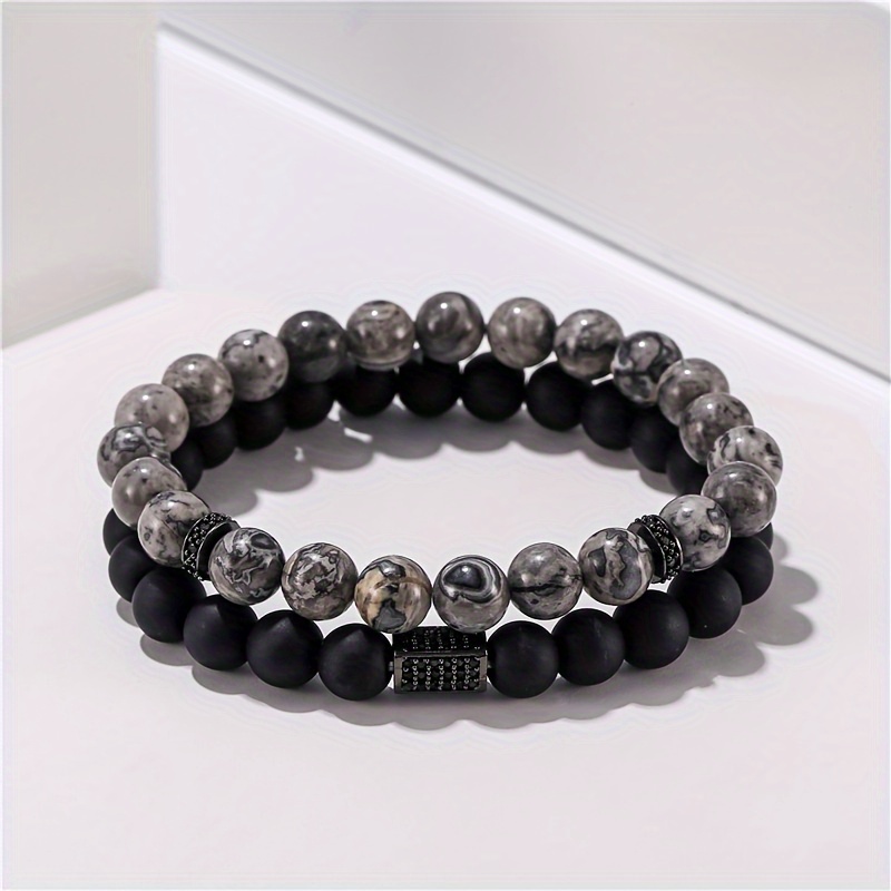 Map Stone Crown Bracelet